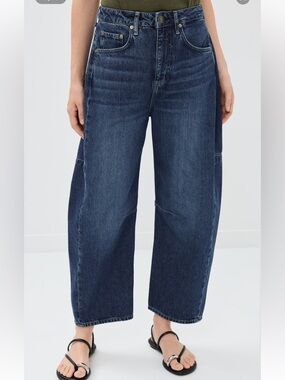 Rag & Bone Chase High-Rise Barrel Jeans – Grafton Wash – Size 25 – NWT